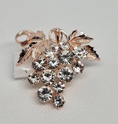 Zelto ‐Druiven Broche- Dames Broche- Broche Boetiek- Sierspeld- Bloem-Goudkleurige-Luxe Broches-