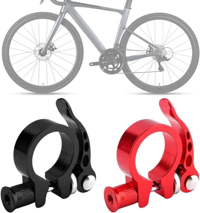 Fietszadelklem - Zadelpenklem - Zithoogte Verstellen - Snelspanner Ontwerp - 31.8 mm - Zwart Rood