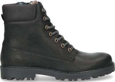 Develab Jongens Veterboots 41251 - Zwart - Maat 36