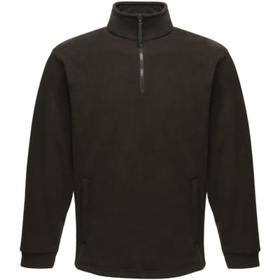 Regatta - Geweldige Outdoors Unisex Thor Overhead Half Zip Anti-Pluis Fleece Sweater (170 GSM) (Zwart)