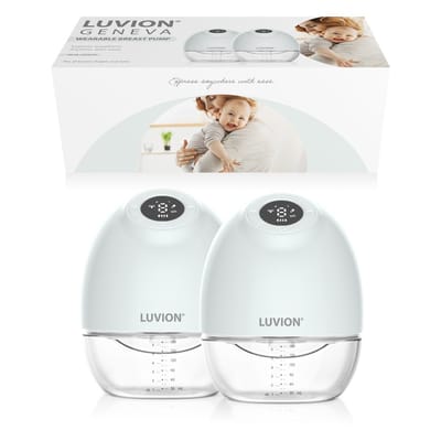 LUVION® Geneva Handsfree Elektrische Borstkolf Dubbel - Draadloze kolf voor thuis én onderweg