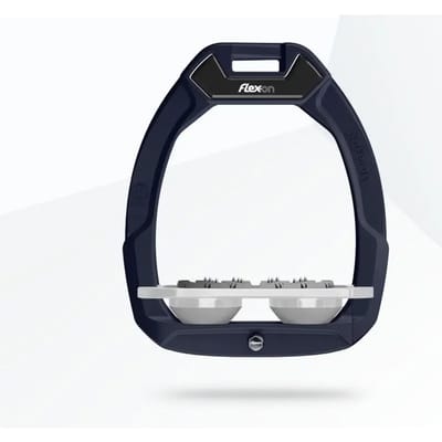 Ultra Grip Aluminium/Grijs/Grijs Veiligheidsbeugels voor Paardrijden Flex-On Safe-On