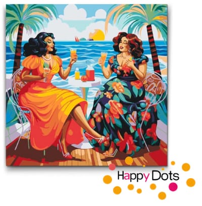 Schilderen op nummer Dikke Dames 20 50x50cm (HappyDots)