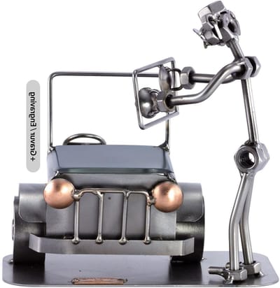 Metalen beeldje - Uniek ornament - Cadeau geven - Gepersonaliseerde gravure - 143 Pond - Metaal