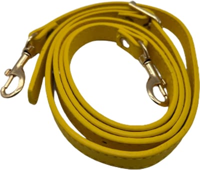 FIFO Verstelbare Modieuze Kunst Leren Schouderriem Tas – Geel/Goudkleurig – Schouderband – Leren Tassen riem – Fashion – Leer – Losse riem – Losse band – Tassen band – Tassen hengsel