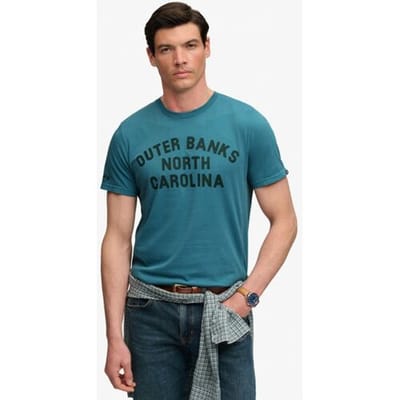Superdry Outdoor Type T-shirt Green Grootte: XL