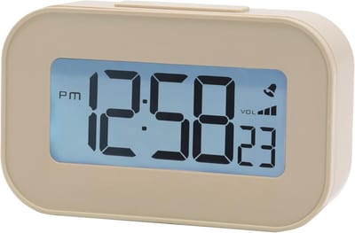Digitale Wekker met LCD-Display, Witte Achtergrondverlichting en Snooze Functie