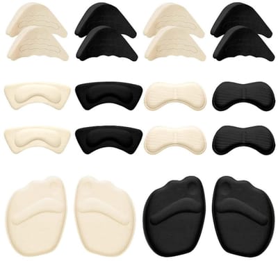 Dailygoods- Hak Kussentjes 10 Paar - Verstelbare Teenvullers - Schoenvullers - Hielgrepen - Voorzolen - Comfort en Pijnvermindering - Schoenkussentjes