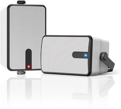 Bluetooth Luidsprekers voor Buiten 250W - Draadloze Synchronisatie, IPX5 Waterdicht, Krachtige Bas, Wandhouder - Set van 2