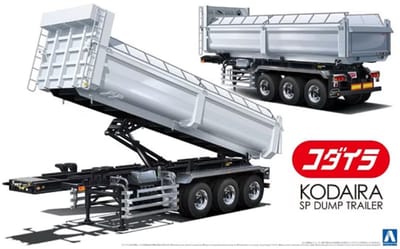 Aoshima Modelbouwpakket Militaire voertuigen - 02733 Kodaira Anchiko Type SP Dump Trailer Plastic - 1:32 - Modelbouw