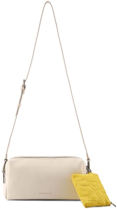FREDsBRUDER Leren schoudertas Color Kiss Collection Crossbag Cream Beige crème