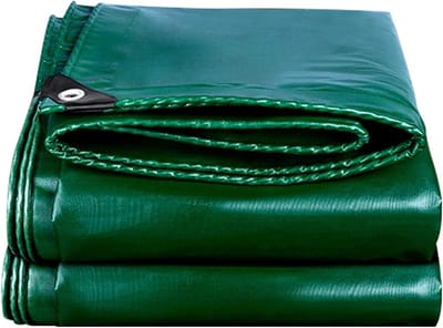 Waterdicht Zeildoek - Afdekzeil Beschermhoes - Bescherming Buiten - Versterkte Randen Oogjes - 1.2x1.8m - Groen