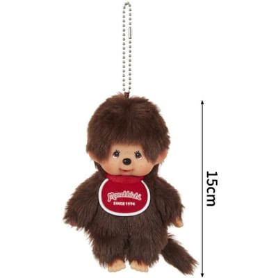 Monchhichi Sleutelhanger Hanger Pluche Schattige Cartoon Pop Rugzak Ornamenten Mengqiqi Tas Charms Pluche Aap Sleutelhangers Verjaardagscadeau black