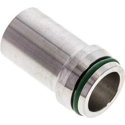 25x3mm RVS Rechte met Lasverbinding 400bar FKM O-ring ISO 8434-1
