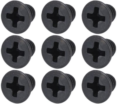 Dailygoods- Verzonken Schroeven 50 Stuks - M3 - Gegalvaniseerd - Dip Spin Zwart Coating - Professioneel Gereedschap - Verzonken Ontwerp