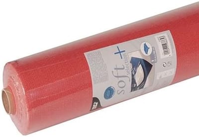 Tafelkleed op rol - Vlies tafelbekleding - Feestelijke decoratie - Afwasbaar en waterdicht - 25 m x 118 m - rood