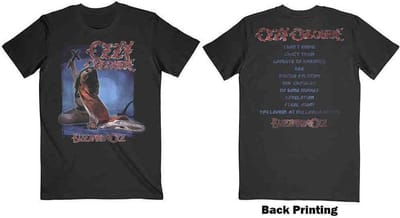 Ozzy Osbourne - Blizzard Of Ozz Tracklist Heren Tshirt - S - Zwart