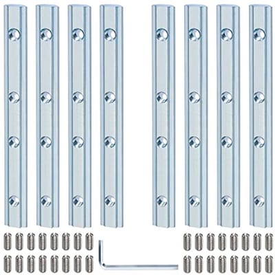 Aluminium Profiel Connector 30x30 - Set van 8 Verbindingselementen voor Profielen