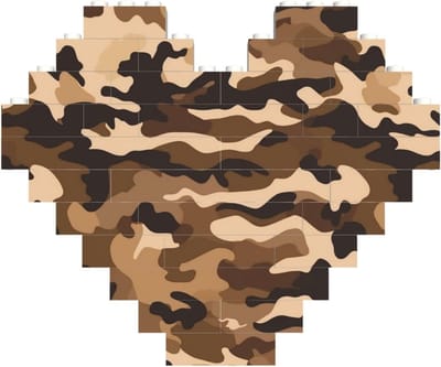 Bouwstenen Puzzel - Hart Vorm Blokken - Creatieve Decoratie - Gepersonaliseerd Ontwerp - 30 Delen Set - Wit