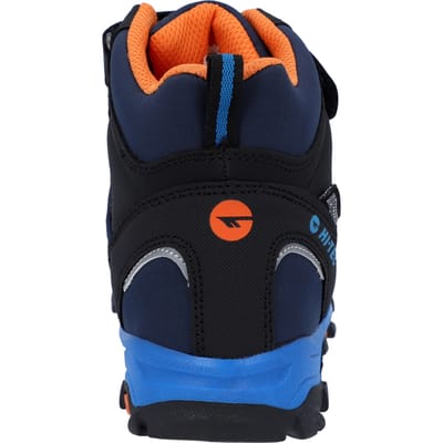 Hi-Tec Blackout Mid Polyester Soft Shell Jongens Marine/Oranje/Meerblauwe Wandelschoenen