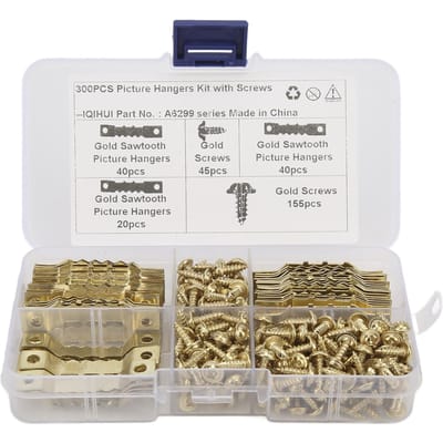 100 Stuks Zaagtand Fotohangers Roestbestendig Stabiel Duurzaam Naadloos Zaagtand Frame Hanghaken