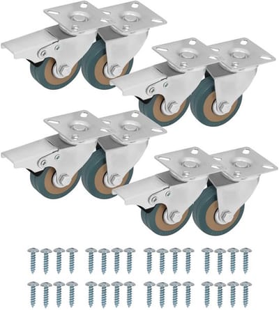 Allecto - Zware Kwaliteit Swivel Zwenk Meubel Wielen - 50 mm Rubberen