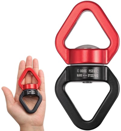 Robuuste Swivel Connector 30KN voor Buiten, 360 Graden Draai Mechanisme, Veilig Draaisysteem voor Hangstoelen en Schommels