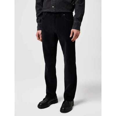 Wrangler - Greensboro - Heren Regular-fit Corduroy - Black