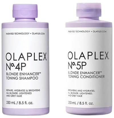 Olaplex No.4P Blonde Enhancer Toning Shampoo 250ml + 5P Blonde Enhancer Toning Conditioner 250ml