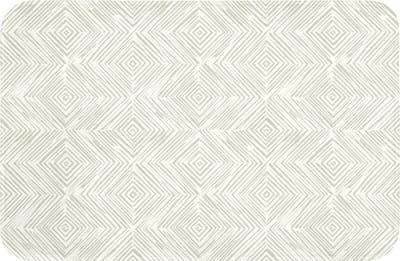 WC mat 60x40 cm - Antislip - Abstract - Ruiten - Beige - Toiletmat - Vloermat - Douchemat - Toilet tapijt - Toiletmatten