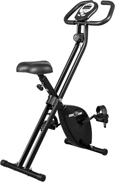 Ergometer Hometrainer - Hometrainer Fiets - Thuis Trainen - Opvouwbaar X-Frame - 83 x 48 x 113 cm - Zwart