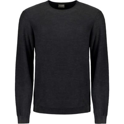 No Excess Pullover crewneck garment dyed + st black