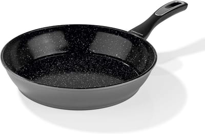 Keramische Koekenpan 28 cm Antraciet Inclusief Inductie Geschikt voor Alle Warmtebronnen