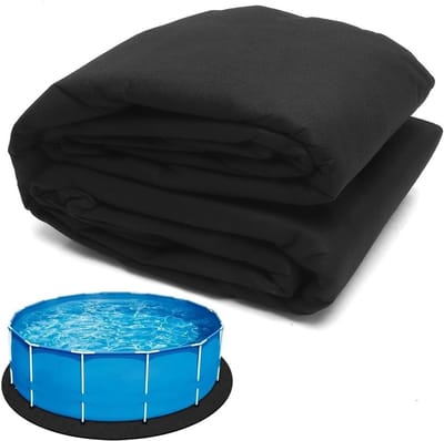 Ronde zwembadonderlegger van 305 cm - Antislip bodemzeil voor buitengebruik, opvouwbaar en duurzaam grondzeil voor zwembaden en whirlpools