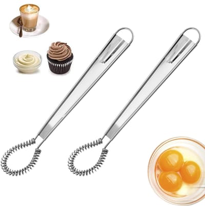 Dailygoody - Handmixer - Gardes - Roterend - Roestvrij staal - Menggereedschap - Voor koken en bakken - 30,5 cm + 25,4 cm