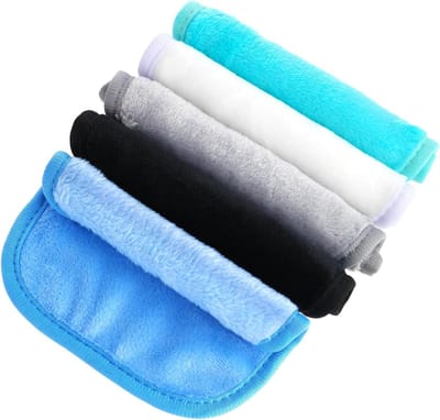 5 stuks make-up remover doek microfiber, gezichtsreiniging washandjes voor gevoelige huid, oogverzorging, dagelijkse reizen