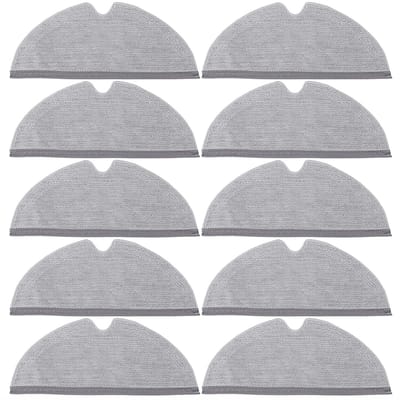 Dailygoods- Dweildoek Volledige Dekking - 10 Stuks - Microvezel - Sterke Wateropname - Herbruikbaar - Geschikt voor Roborock E/S-serie - Dweilpad