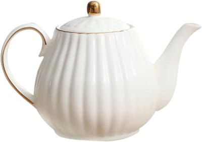 Porseleinen koffiezetapparaat en theepot decoratie set voor volwassenen - Luxe glazen en keramische koffie- en melkcontainer voor stijlvolle inrichting