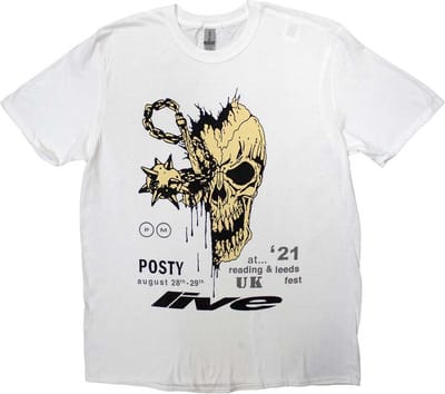 Post Malone - Leeds & Reading Heren T-shirt - S - Wit