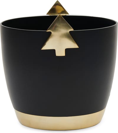 Riviera Maison Wijnkoeler Zwart - Merriest Christmas Wine Cooler
