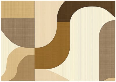 WALLARENA - Fotobehang - 150x105 cm - abstract beige boho design voor slaapkamer en woonkamer, vliesbehang