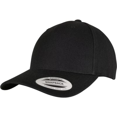 Flexfit - YP CLASSICS 5PANEL PREMIUM CURVED VISOR Snapback Pet - Zwart