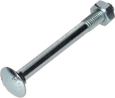Slotbout + moer M6X80 verzinkt - 4 stuks