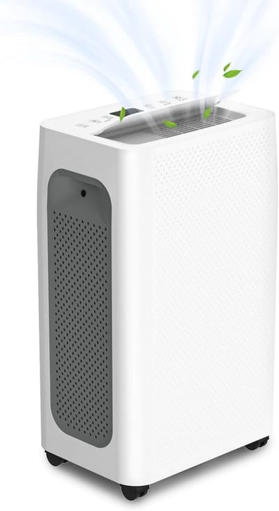 Luchtontvochtiger 26l/24u Capaciteit voor Grote Ruimtes tot 220m³ - Automatische Ontvochtiging