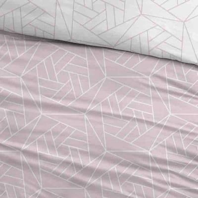 Sleepnight Dekbedovertrek Flanel Laslo - 270 x 200/220 cm + 2 kussenslopen - [Roze]