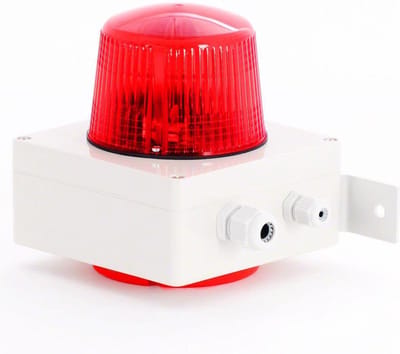 BEZET-WERK BLITZ 880 Professionele Telefoon-bel / flitser – 100 dB – rood glas - 1-855.88.0.00 / 014595