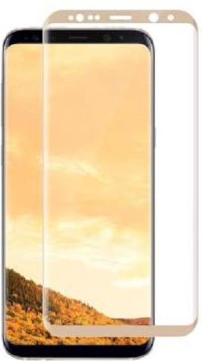 3D Full Cover 9H Screen Protector for Galaxy S8 _ Gold