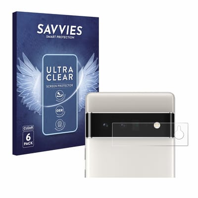 Savvies - Screenprotector voor Google Pixel 6 Pro (ALLEEN Camera Lens) - Folie Beschermfolie transparant 6 Stuks