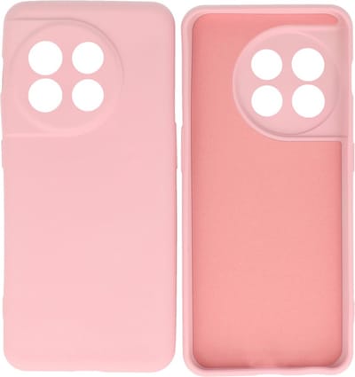 Hoesje Geschikt voor OnePlus 11 - Fashion Telefoonhoesje Backcover - Siliconen Hoesje - Roze