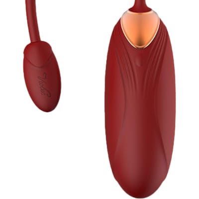 Viotec - Oliver Pro - Vibrator - Draagbare Vibrator met App Bediening - Goud en Wijnrood - Om Te Dragen in je Slip